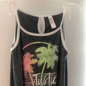 Girls justice gray romper
